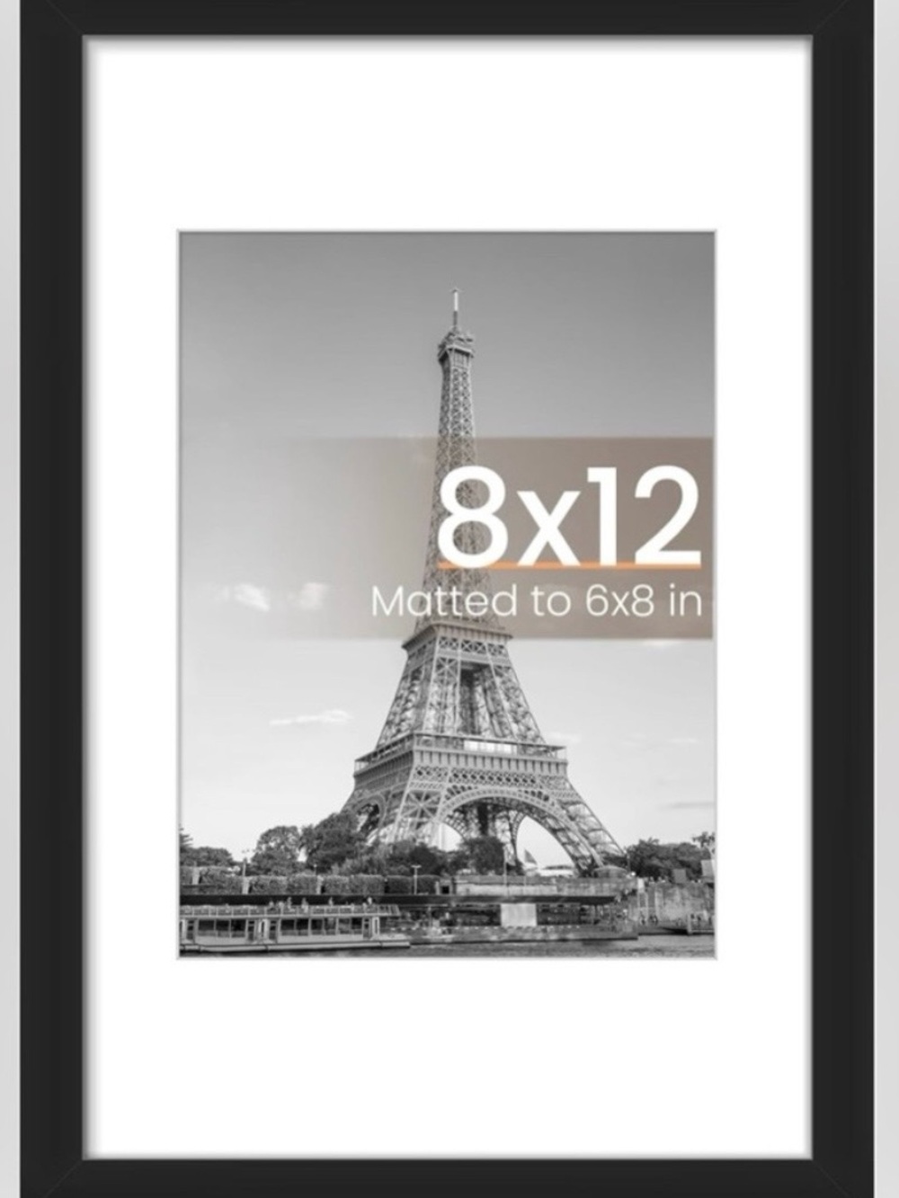 Black Framed 8x12 Photo Frame